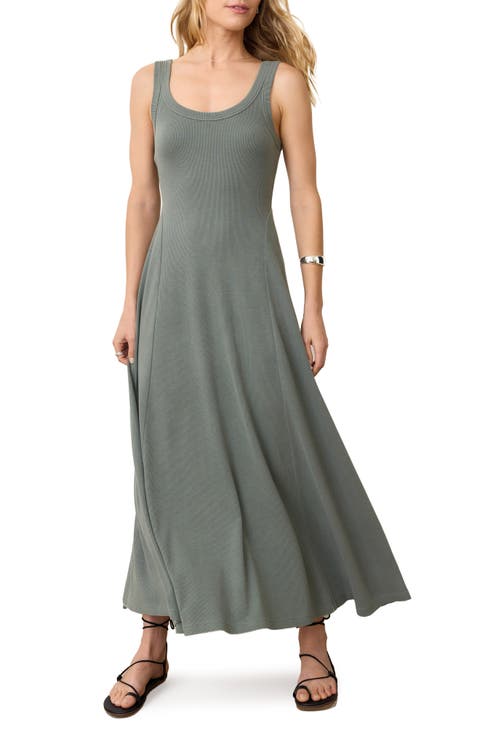 Lexi Sun-In Sleeveless Fit & Flare Rib Maxi Dress
