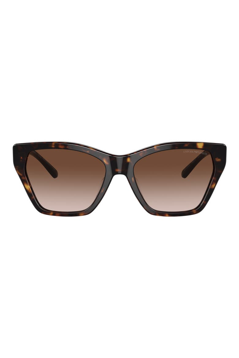 55mm Gradient Cat Eye Sunglasses, Main, color, SHINY HAVA