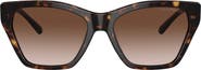 Emporio Armani 55mm Gradient Cat Eye Sunglasses