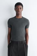 COS Slim Ribbed Cotton T-Shirt