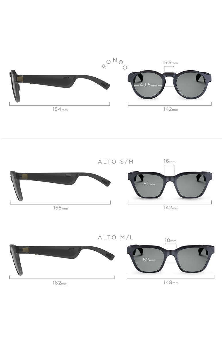 Bose<sup>®</sup> Frames Alto Medium/Large 52mm Audio Sunglasses, Alternate, color,