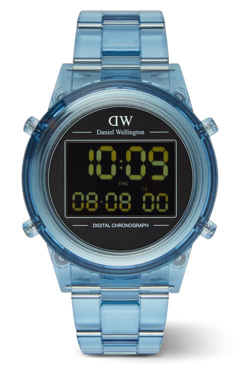 Retro Digital Bracelet Watch, 42mm