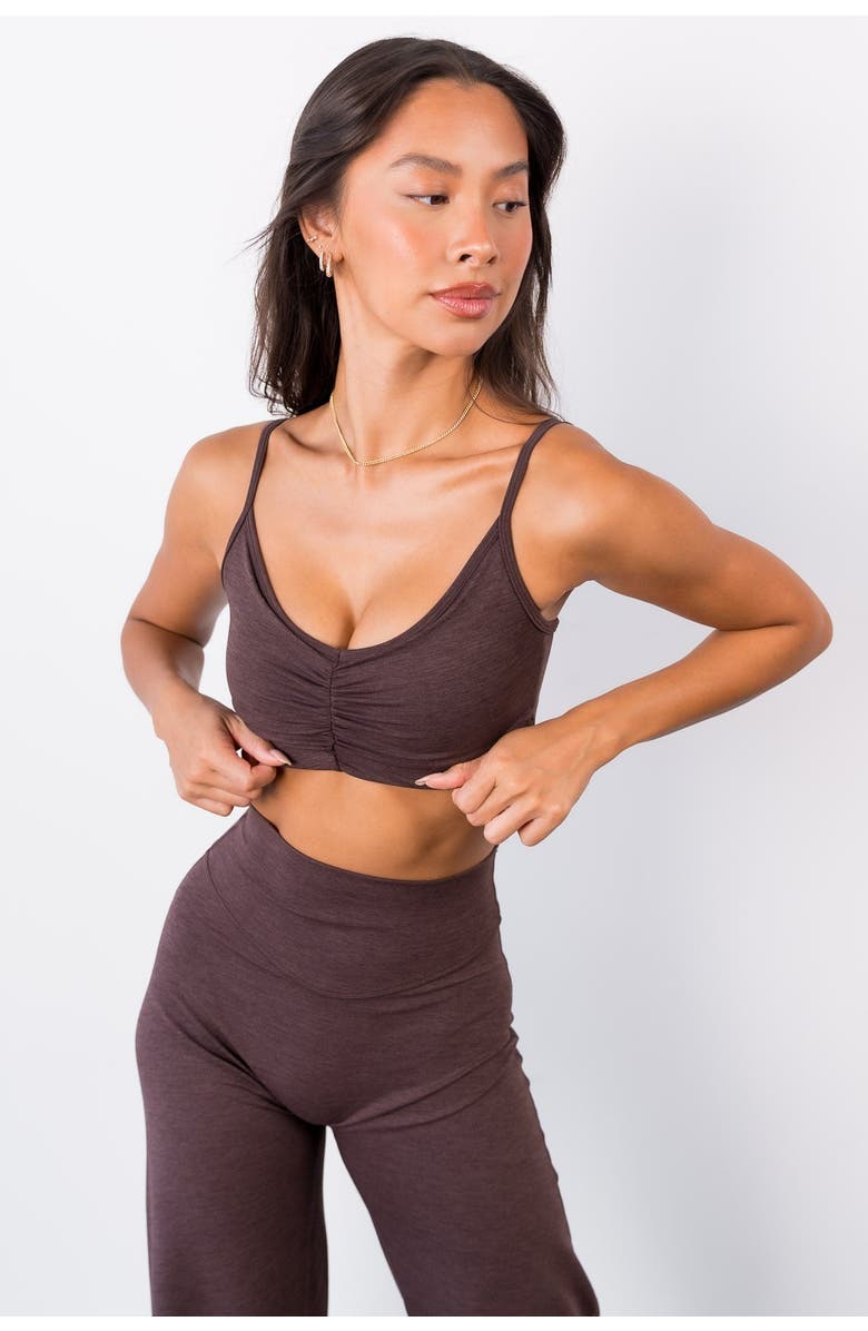 Vitality Daydream Gather Bralette, Alternate, color, Brownie Batter