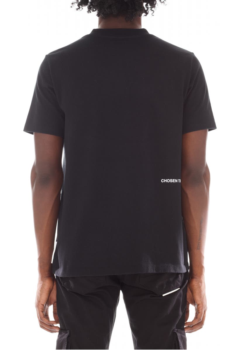 HVMAN Novelty Graphic Print Cotton T-Shirt, Alternate, color, Black