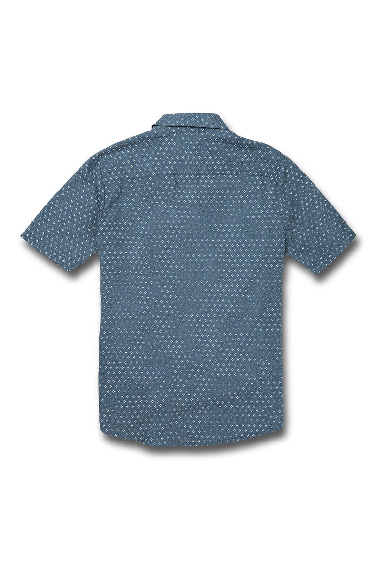 Milton Dobby Short Sleeve Button-Up Shirt, Alternate, color, HORIZON BLUE