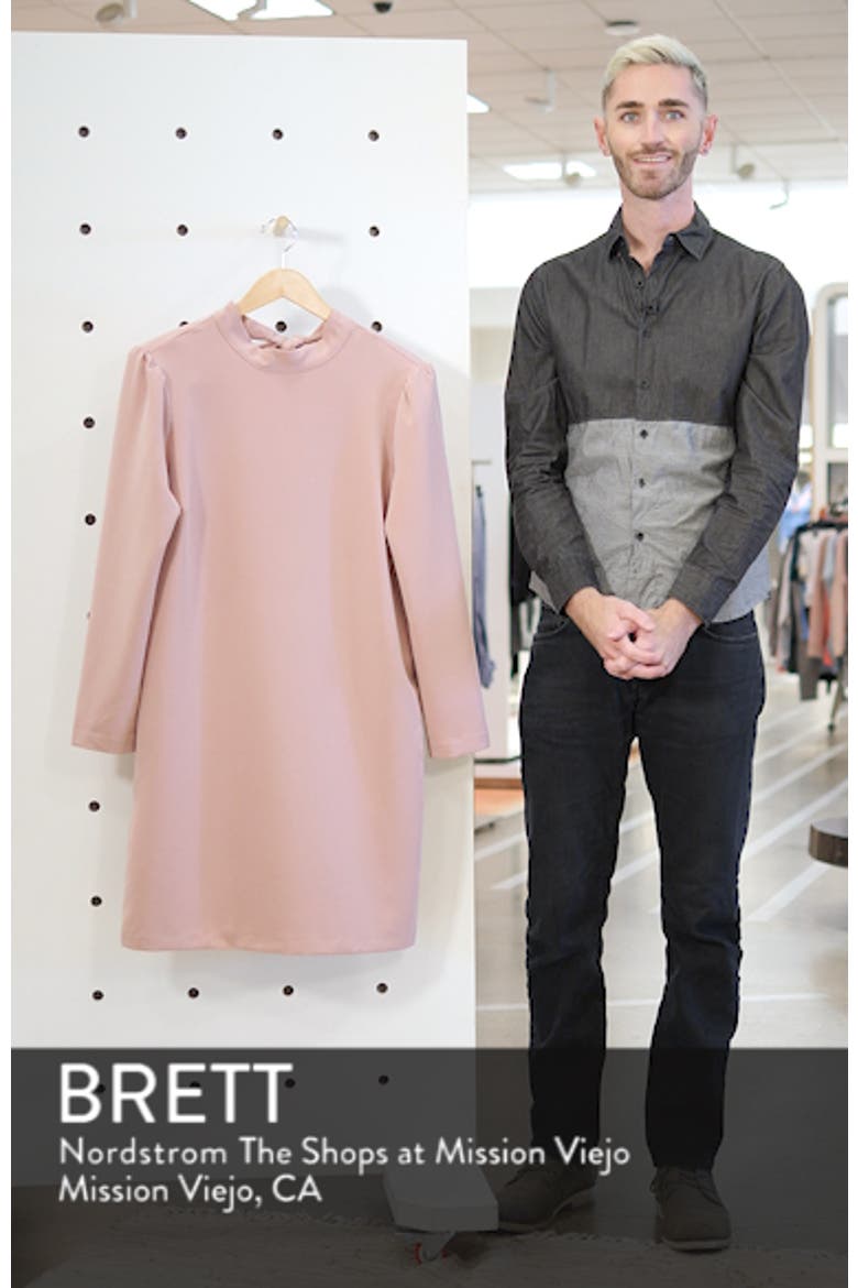 Halogen Bow Back Ponte Shift Dress video