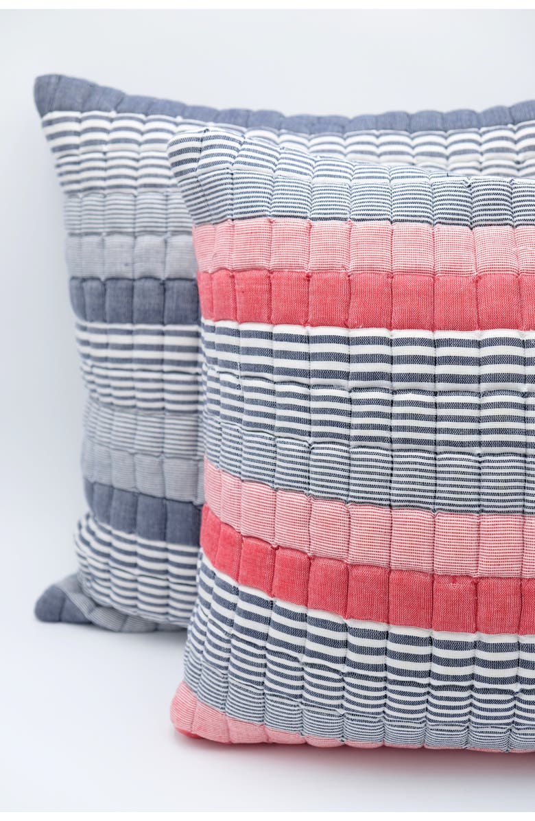 Inner Child Americana Sujani Puff Pillow - Cover Only, Alternate, color, Multicolor