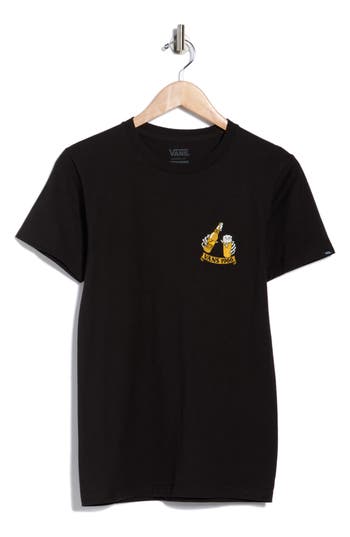 Vans Frosted Mug Cotton Graphic T-shirt In Black