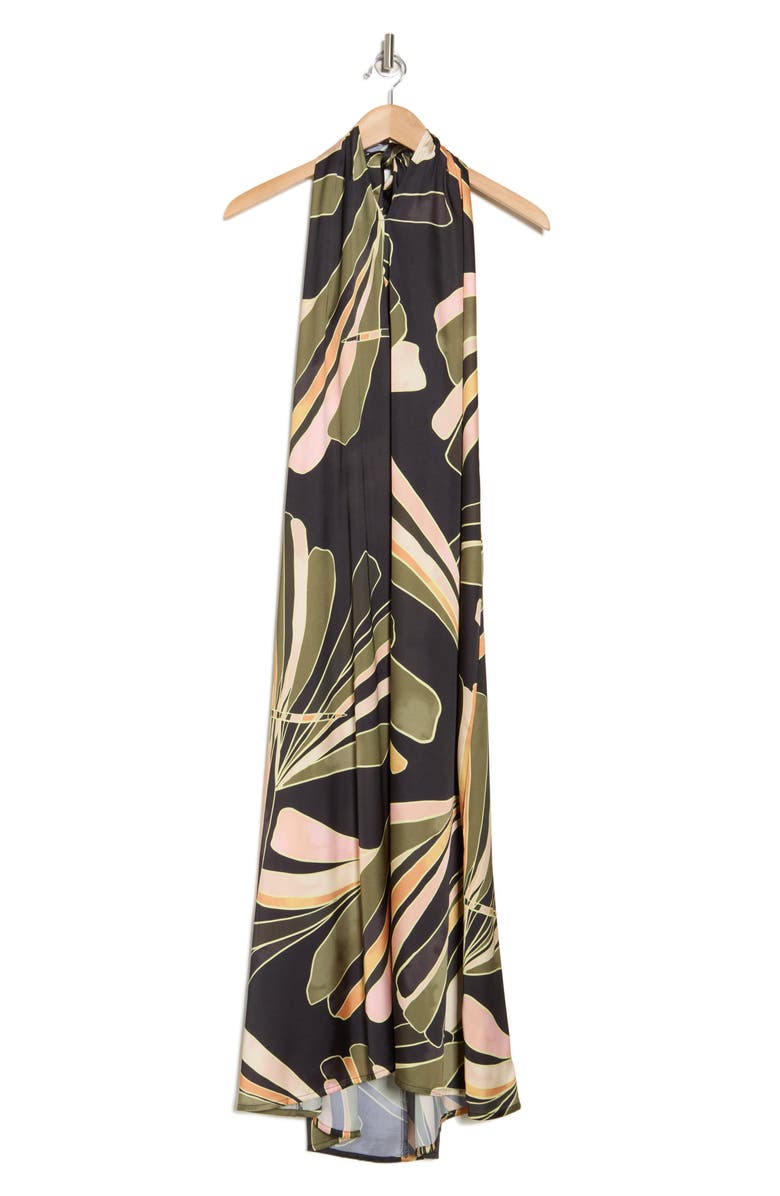 Elan Halter Neck Cover-Up Maxi Dress, Alternate, color, 