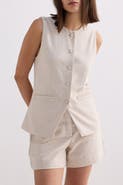 Reistor Cotton Tweed Vest Jacket