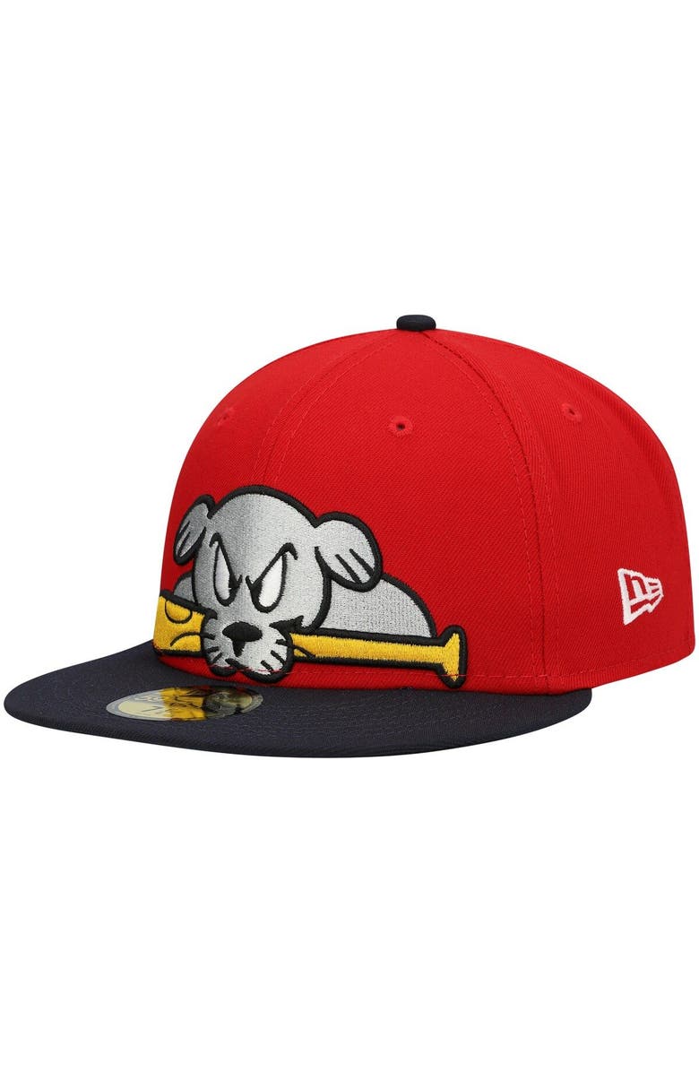 New Era Men's New Era Red Portland Sea Dogs Authentic Collection Team Alternate 59FIFTY Fitted Hat, Main, color, 