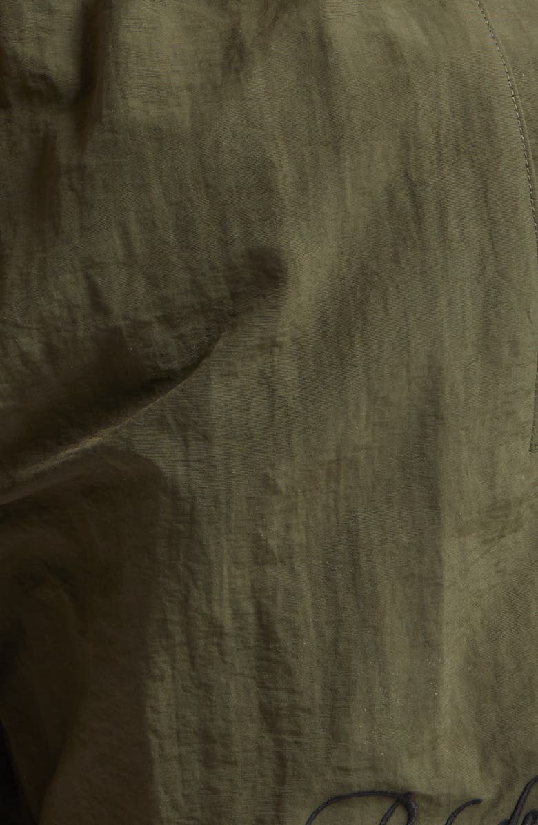 Rhude Radiator Nylon Swim Trunks, Alternate, color, Moss Green/ Black