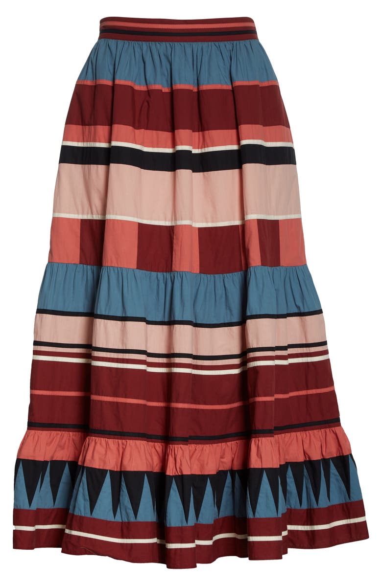 Ulla Johnson Simi Stripe Skirt, Alternate, color, 