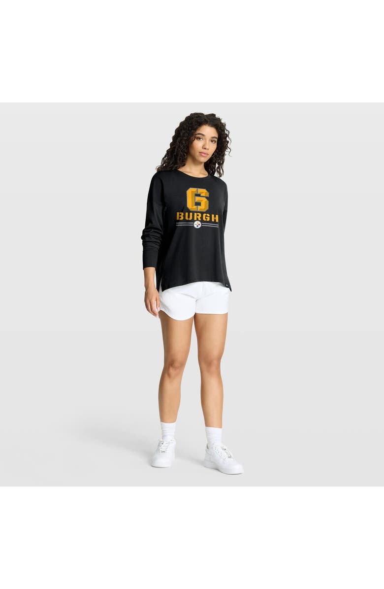 FANATICS Women's Fanatics Black Pittsburgh Steelers Hometown Legacy Long Sleeve T-Shirt, Alternate, color, Black