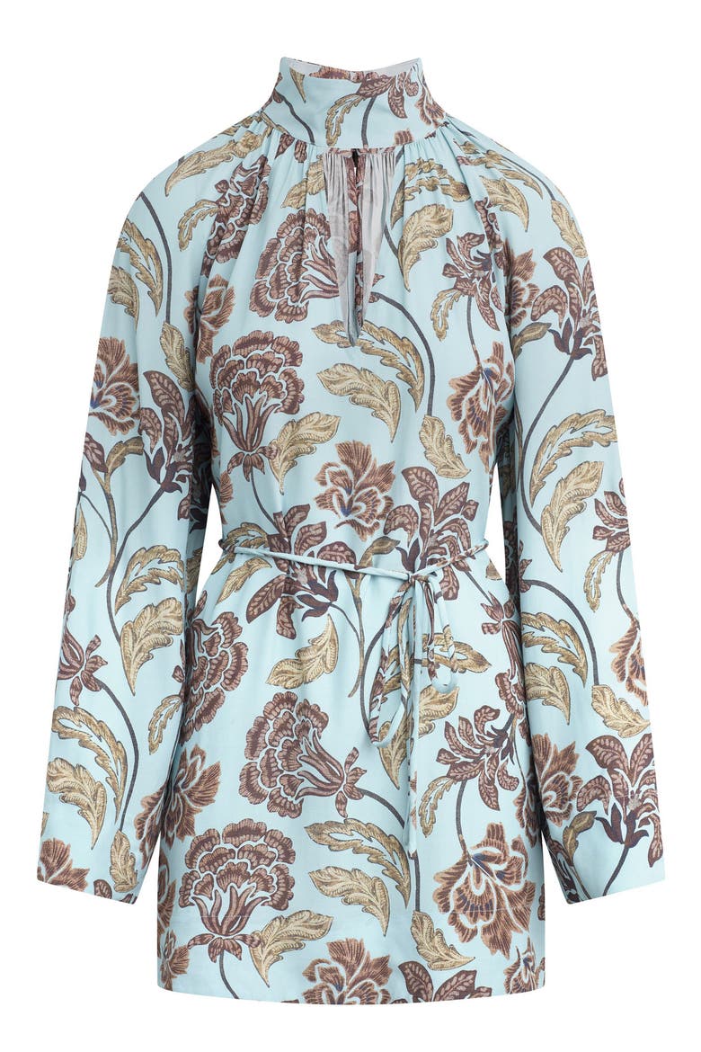 The Love Story Minidress, Main, color, SKY PAISLEY FLORAL