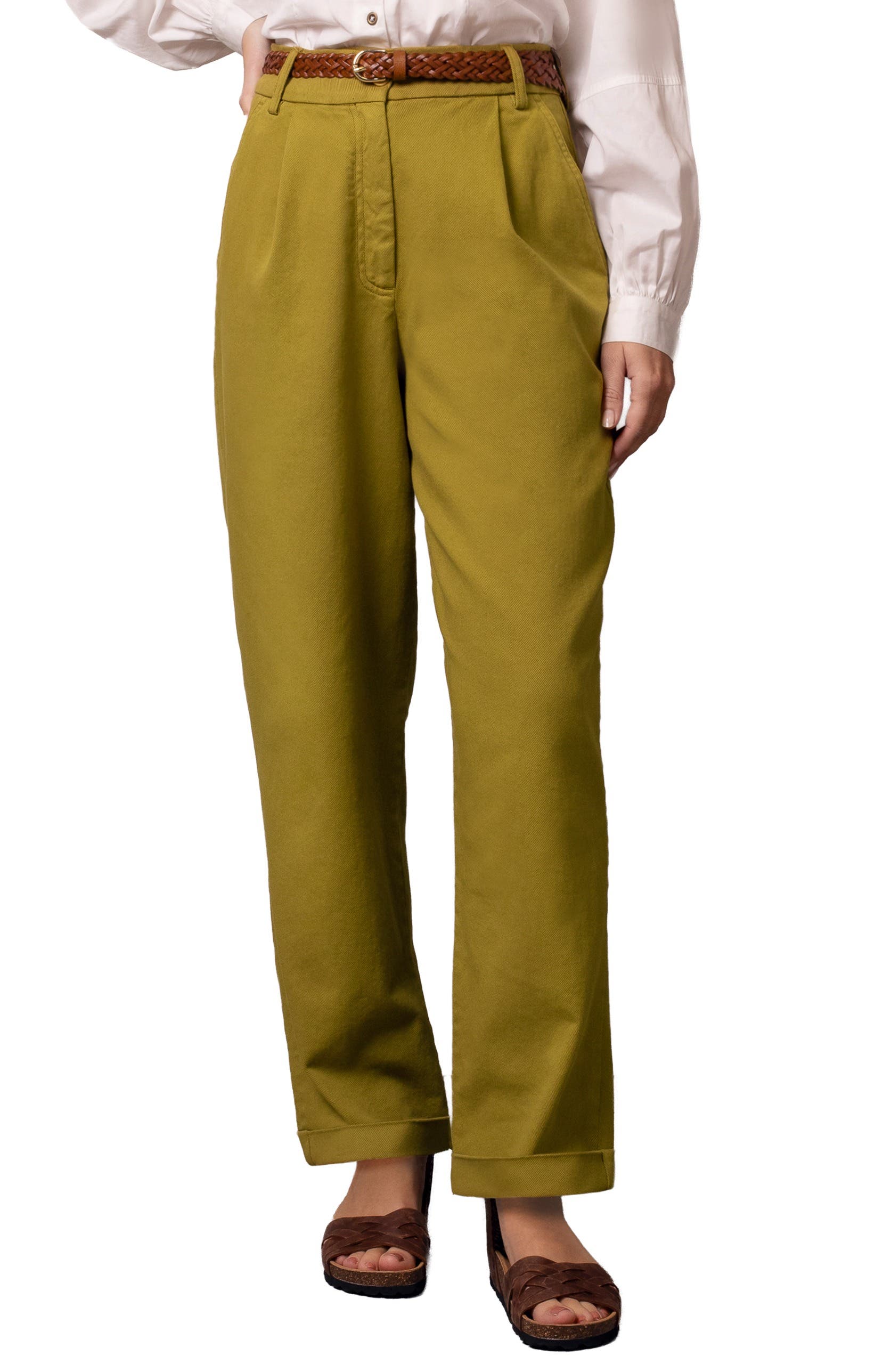 Tapered Pleat Front Pant