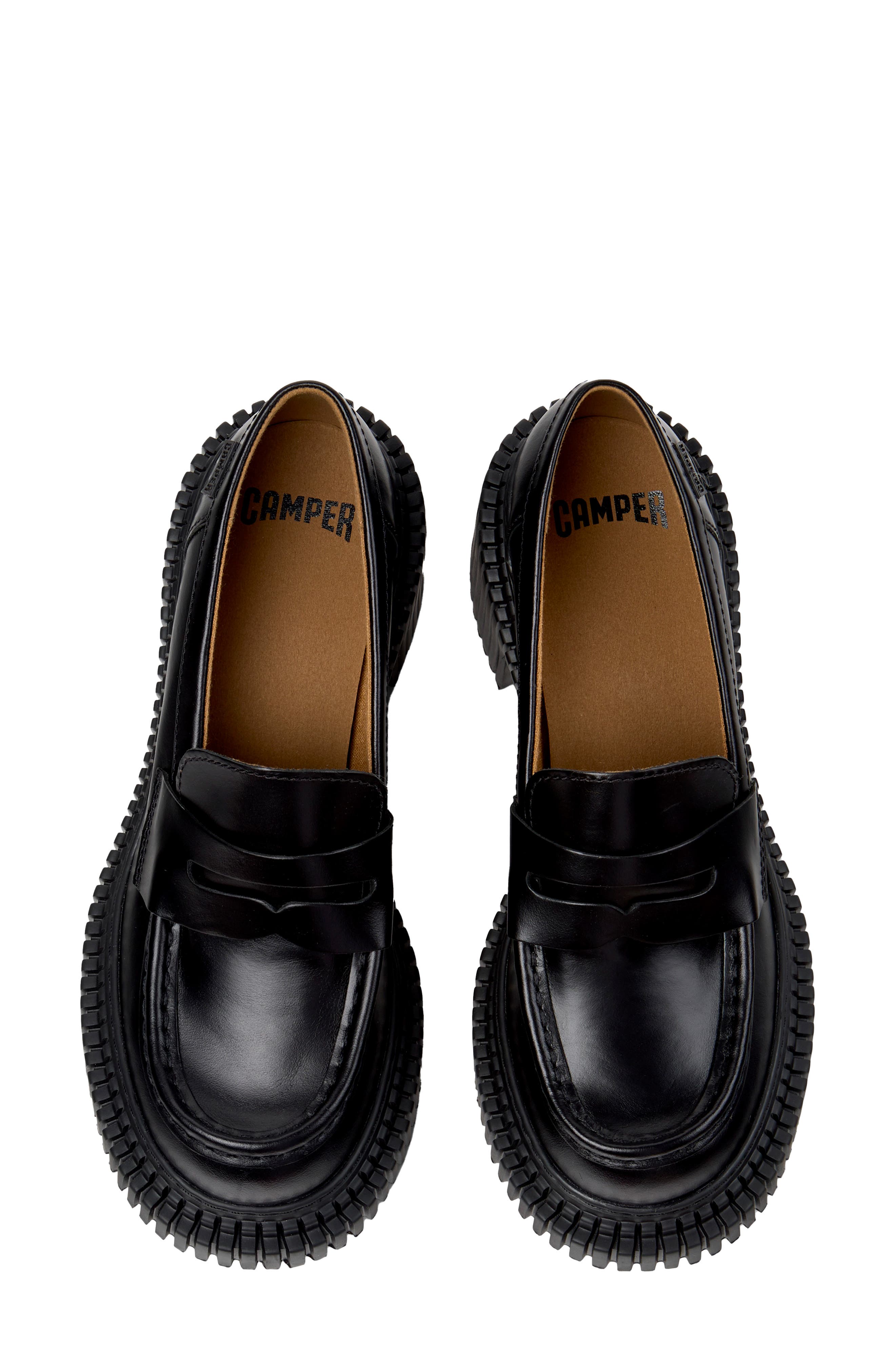 Camper Pix London Penny Loafer, Alternate, color, Black