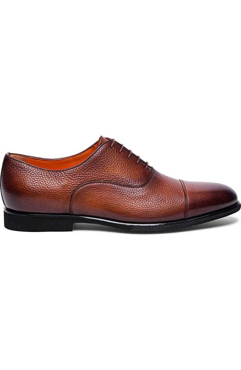 Santoni Darian Oxford Shoe, Alternate, color, Brown