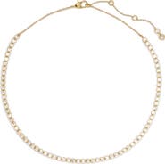 Kate Spade New York sweetheart delicate cubic zirconia tennis necklace