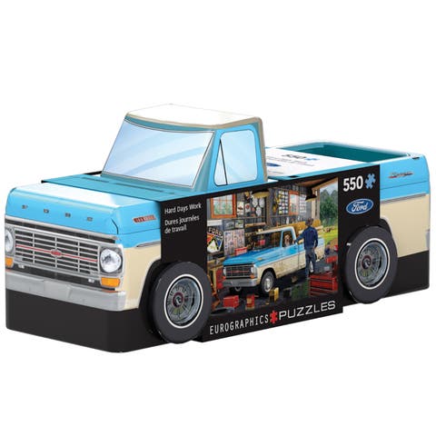Puzzle Tin Hard Days Work Ford Pickup 550 Piece Jigsaw