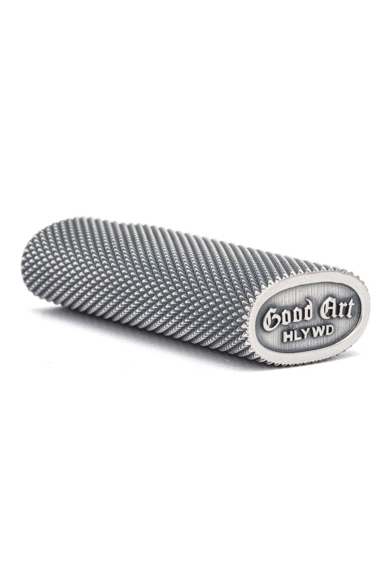 Goosebumps Mini Lighter Holder, Alternate, color, STERLING SILVER