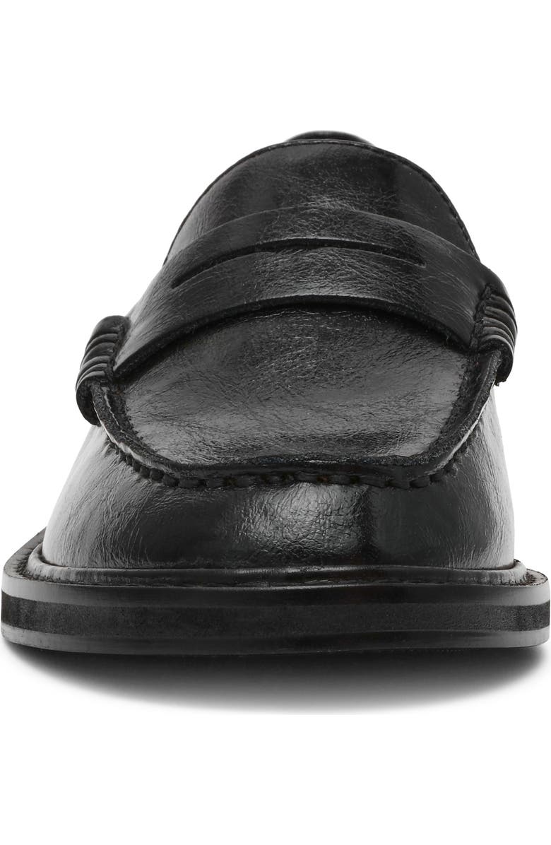 Steve Madden Madison Penny Loafer, Alternate, color, Black Leather