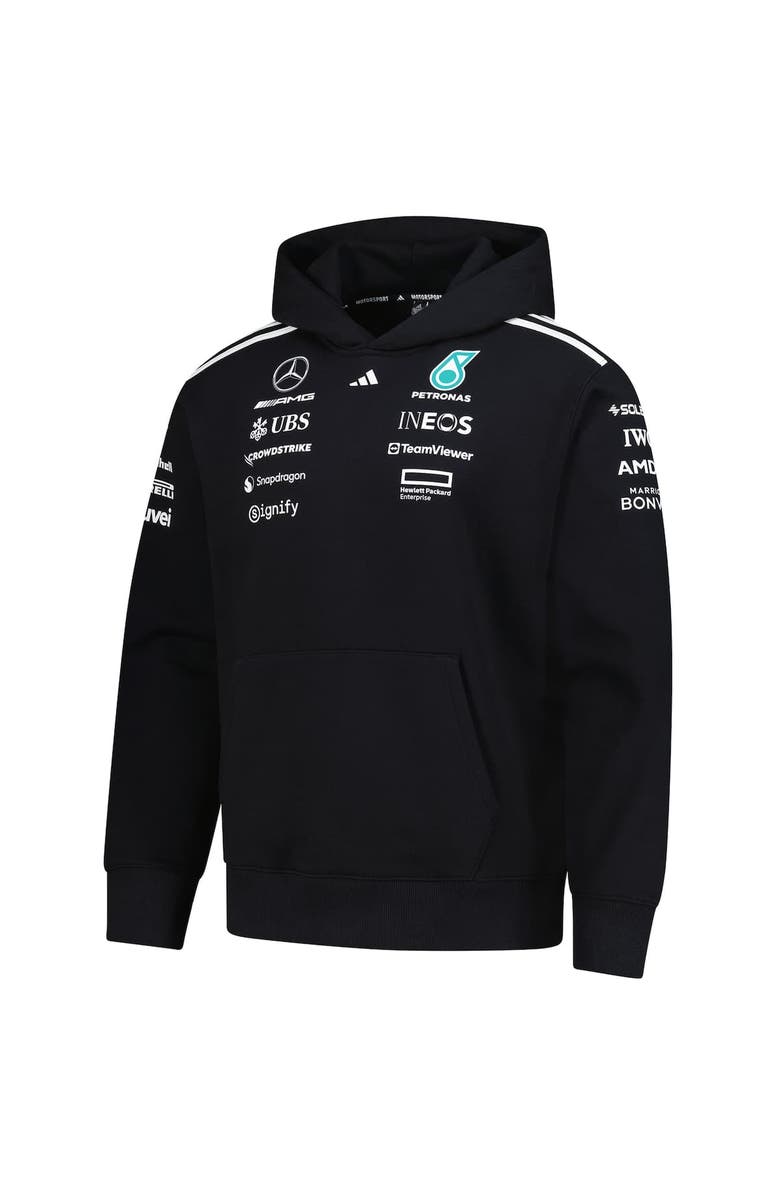 adidas Men's adidas  Black Mercedes-AMG Petronas F1 Team Team Wear Pullover Hoodie, Alternate, color, 