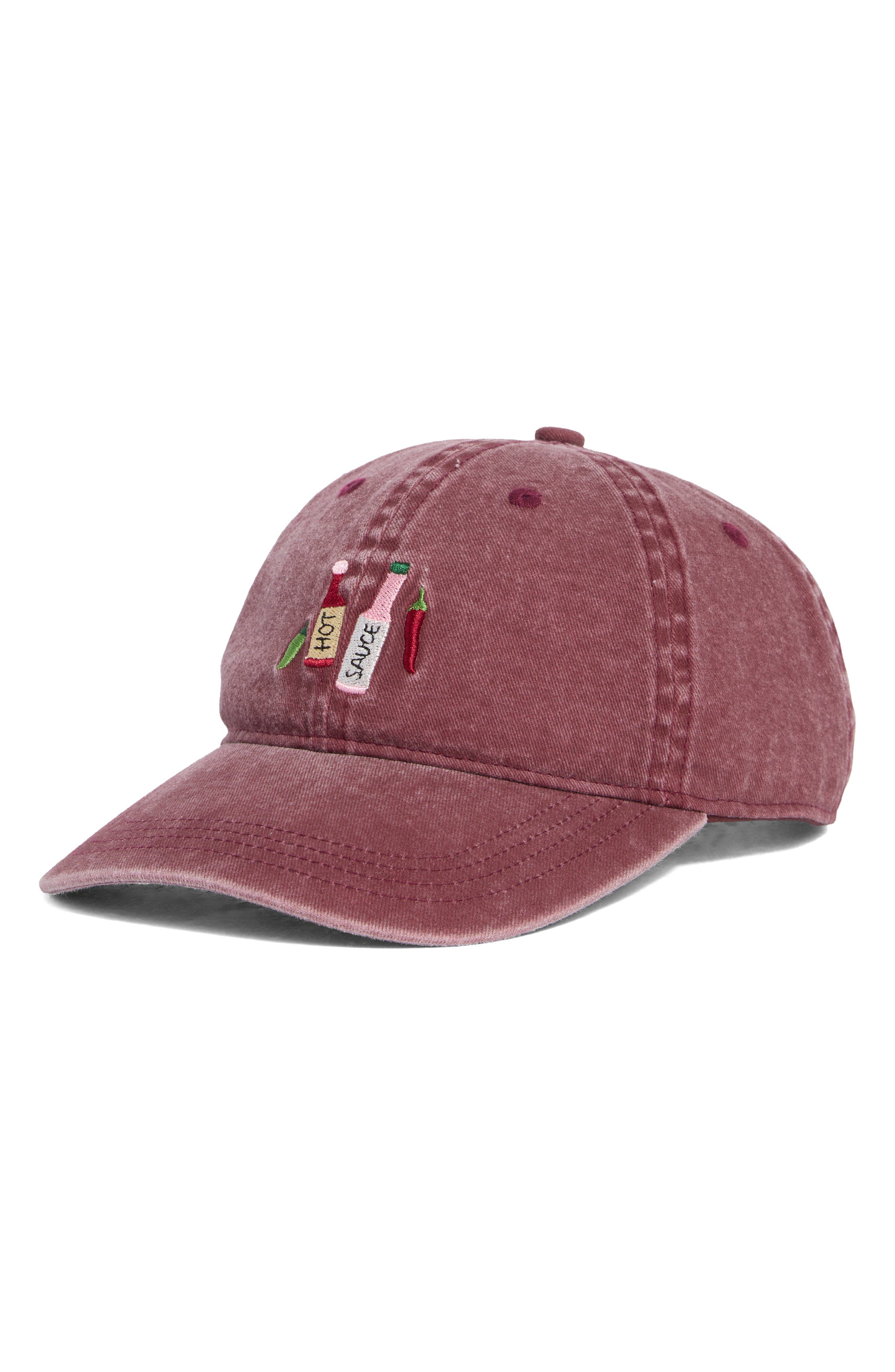 Frasier Sterling Spicy Embroidered Baseball Cap In Pink