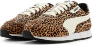 PUMA Softride St I-Win Leopard Genuine Calf Hair Sneaker
