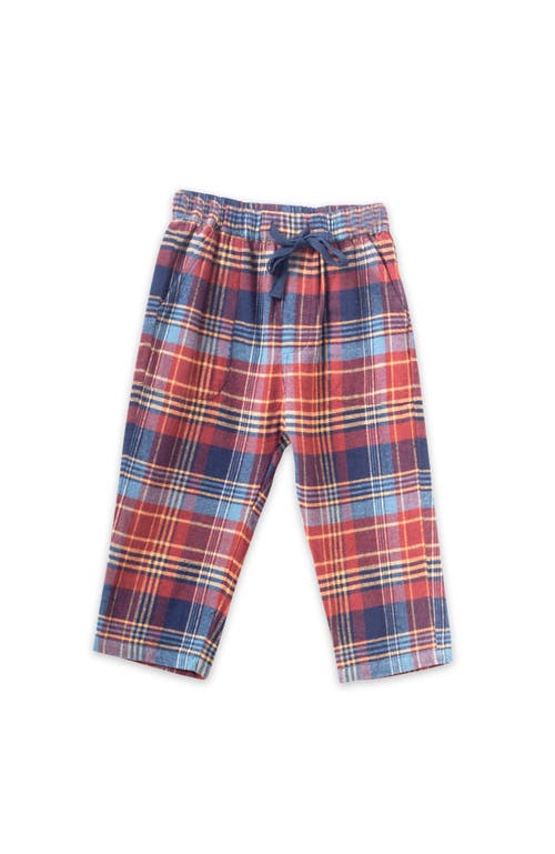 Beet World Baby Pants In Rust Plaid