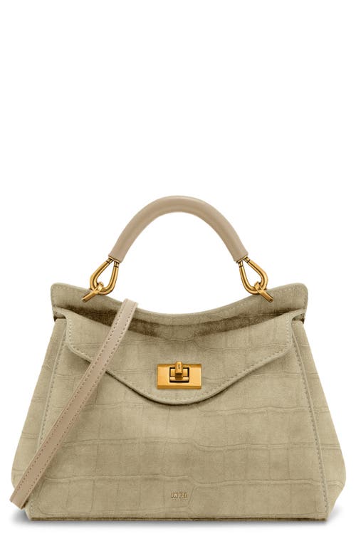 JW PEI Lucia Faux Suede Top Handle Bag in Light Beige at Nordstrom