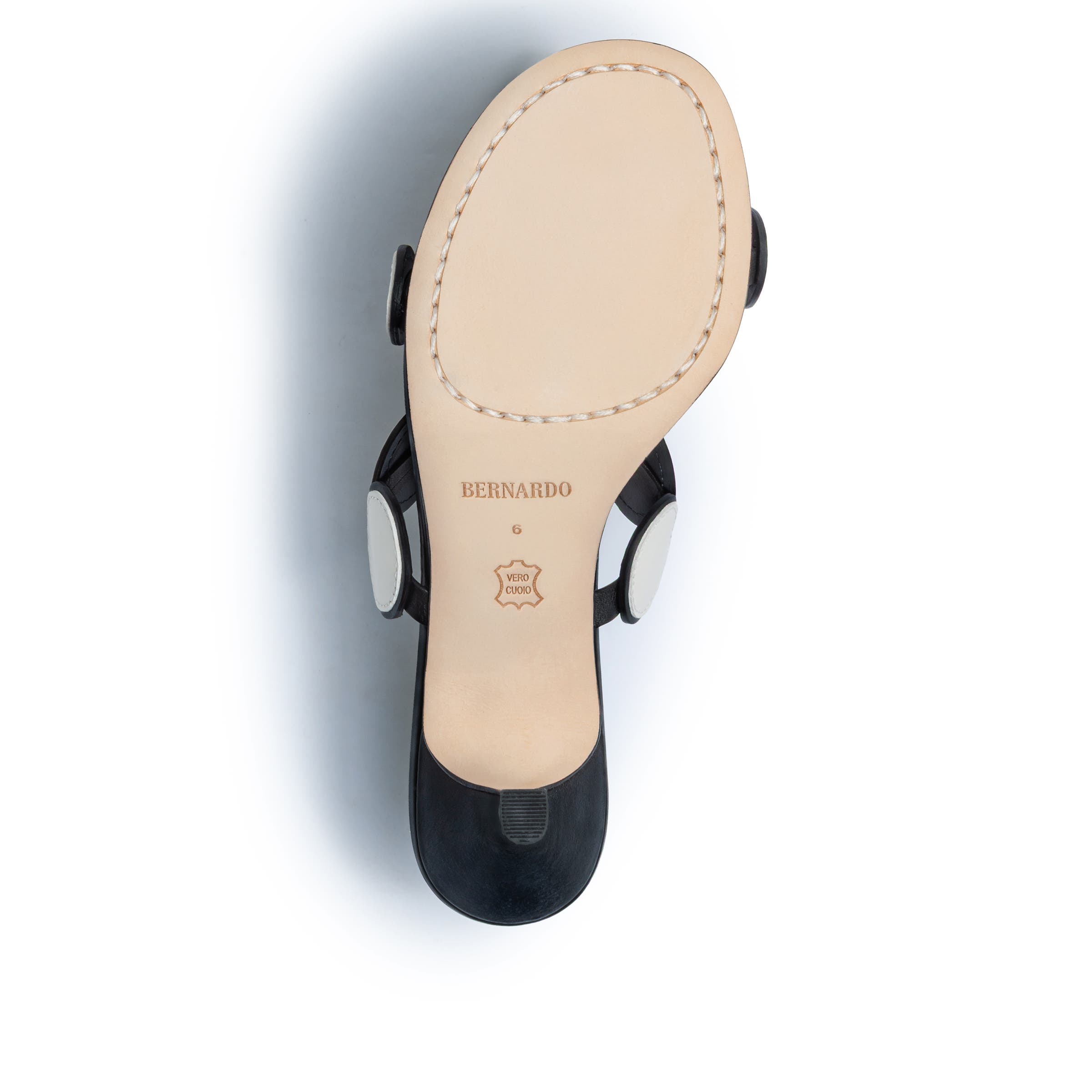 Bernardo 1946 Footwear Prya Kitten Heel Sandal, Alternate, color, Black