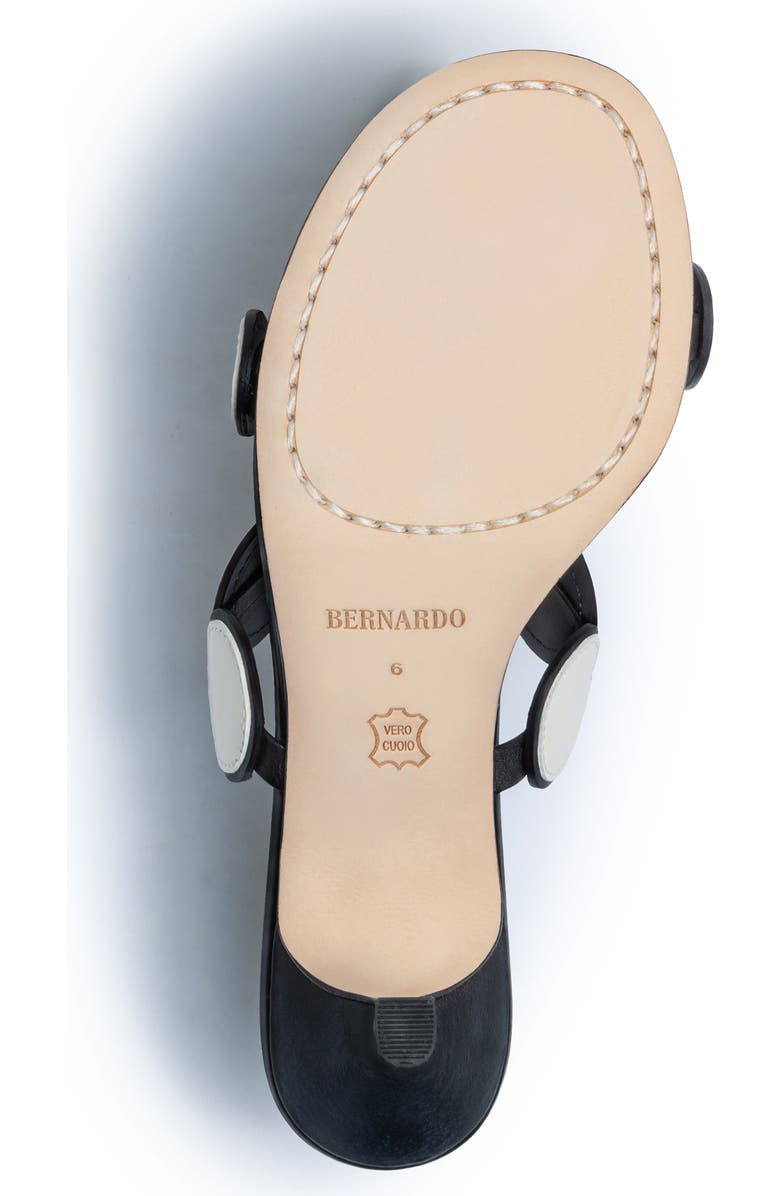 Bernardo 1946 Footwear Prya Kitten Heel Sandal, Alternate, color, Black