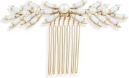 Brides & Hairpins Seira Opal & Faux Pearl Hair Comb