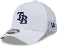 New Era Men's New Era White Tampa Bay Rays 2026 Batting Practice Apex 9FORTY Adjustable Trucker Hat