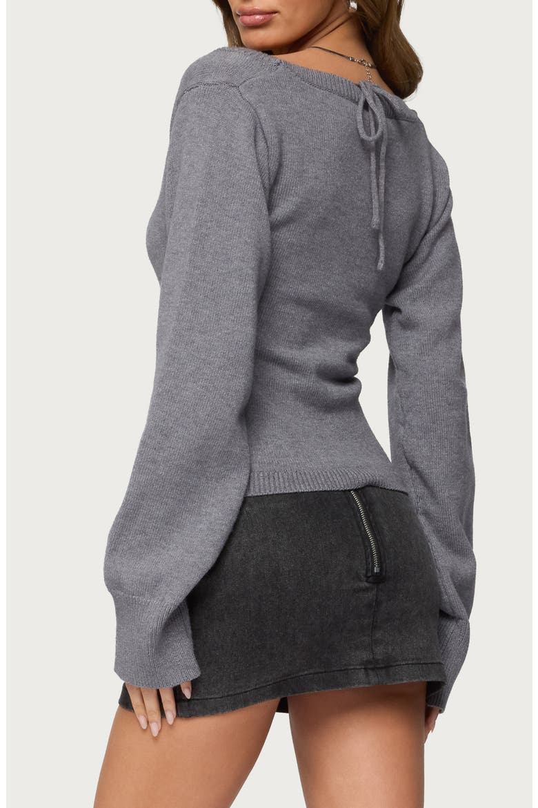 Stacie Crop Sweater, Alternate, color, GRAY-MELANGE