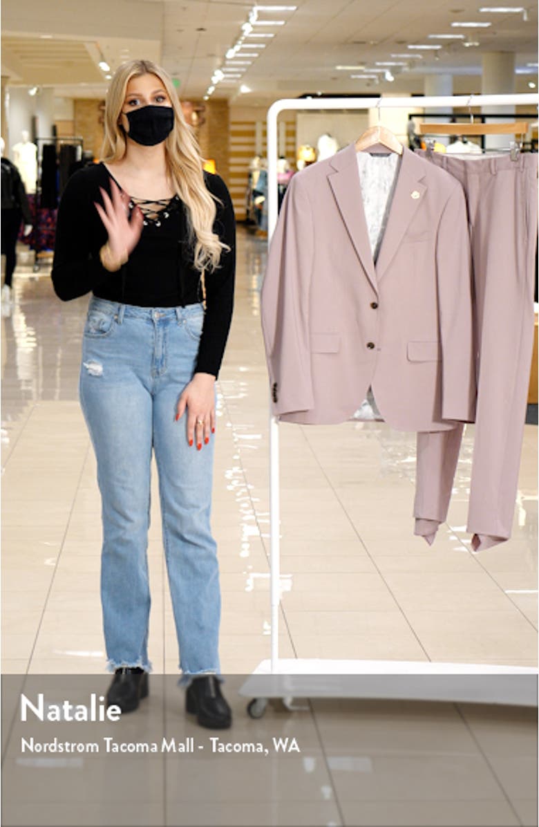 Roger Slim Fit Stretch Wool Suit, sales video thumbnail