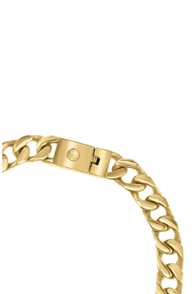 Spinel Curb Chain Bracelet, Alternate, color, BLACK