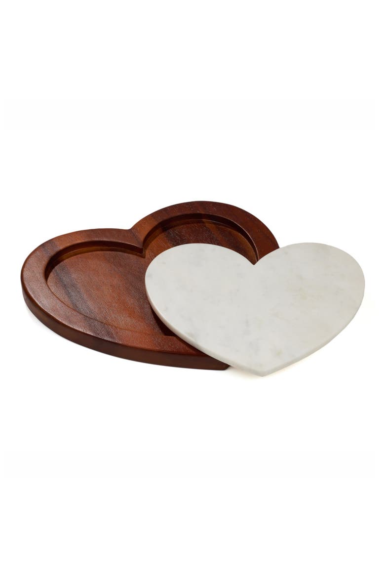 Eat Your Heart Out Cutting Board Set, Alternate, color, BROWN