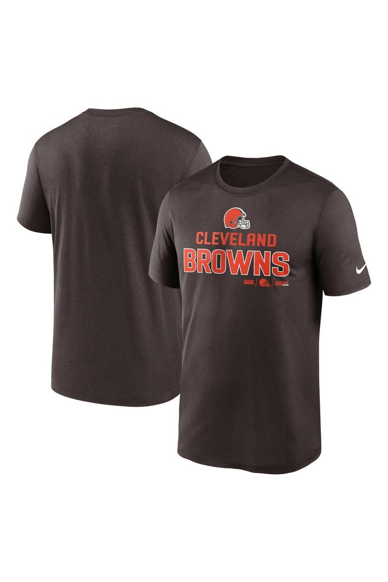 Men's Nike Brown Cleveland Browns Legend Community Performance T-Shirt, Alternate, color, Brown