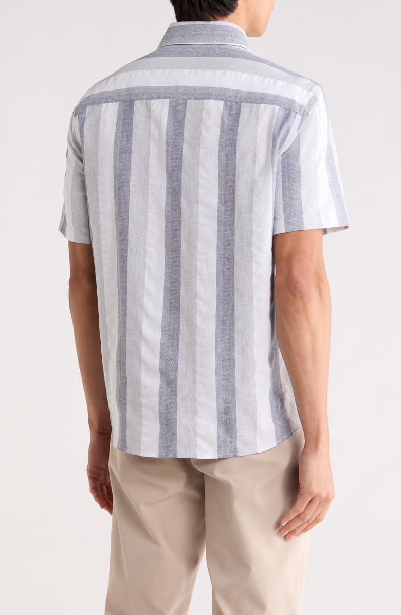 Robert Barakett Edburg Short Sleeve Woven Shirt, Alternate, color, Grey