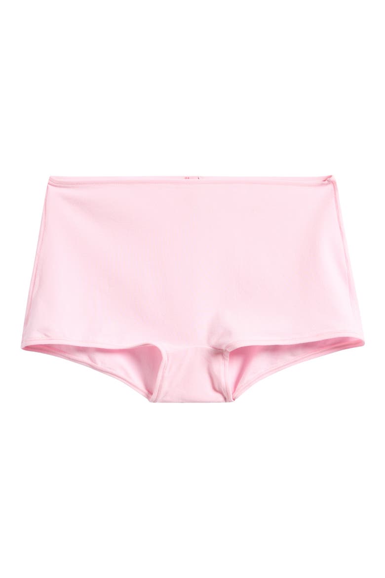 Everyday Cotton Boyshorts, Alternate, color, PEONY