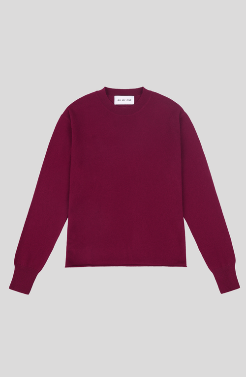 All My Love Abby Sweater In Cranberry