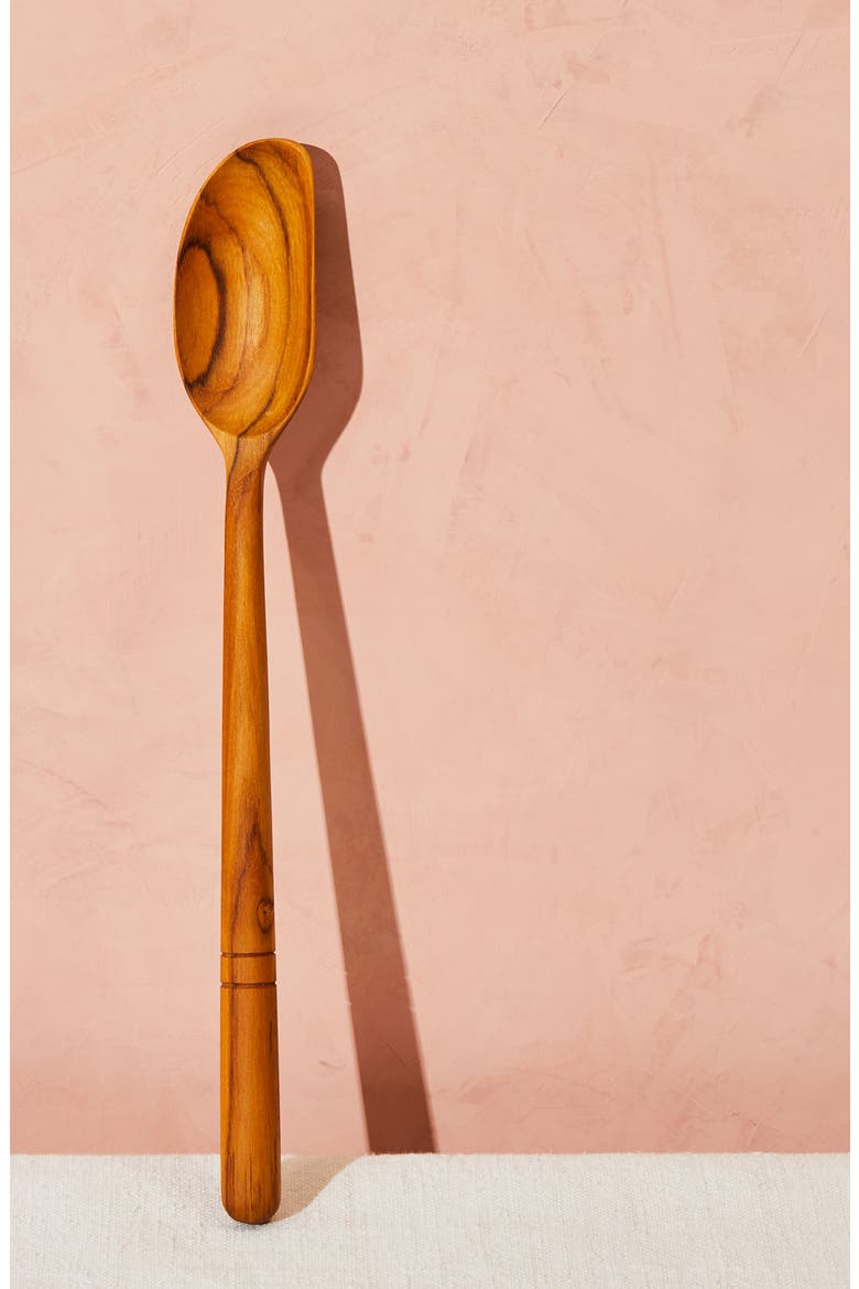 Pack of 5 Water Resistant Teak Spatulas, Alternate, color, NATURAL