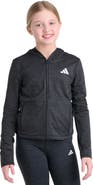 adidas Kids' Full Zip Melange Hoodie
