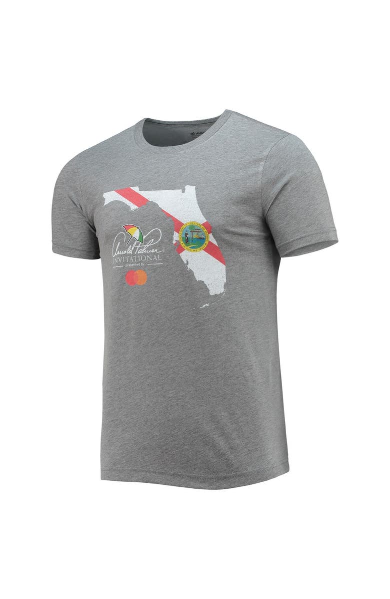 AHEAD Men's Ahead Heathered Gray Arnold Palmer Invitational Florida State Flag Tri-Blend T-Shirt, Alternate, color, Heather Gray