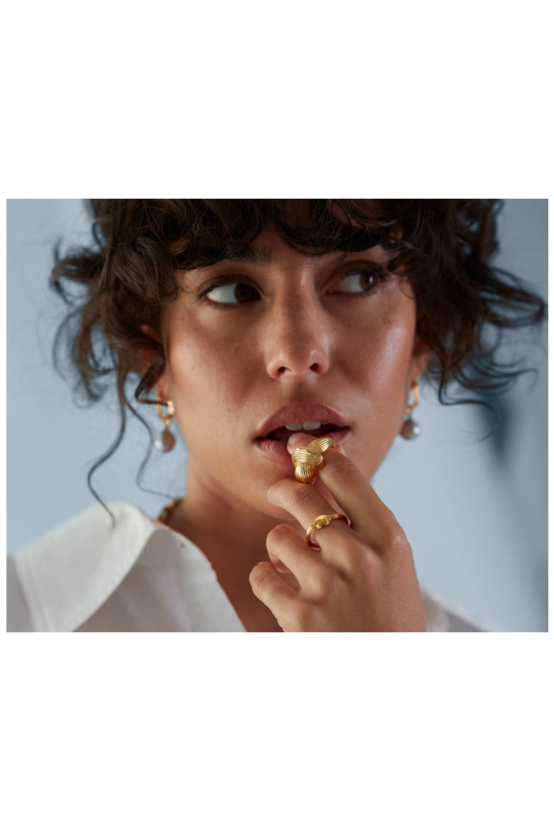 Groove Chunky Knot Ring, Alternate, color, GP