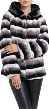 Lyla Grant Fur-Free Chinchilla (Faux Fur) Hooded Jacket