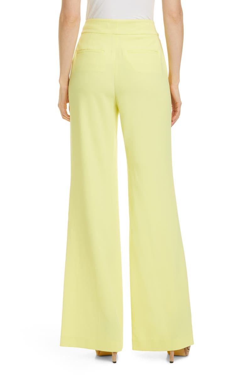 Alice + Olivia Dylan High Waist Wide Leg Pants, Alternate, color, 