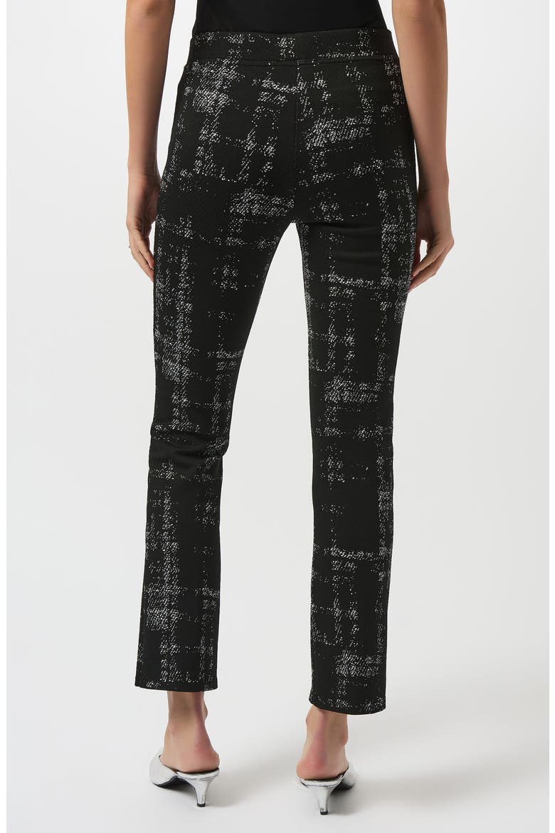 Jacquard Sweater Knit Straight Leg Pants, Alternate, color, BLACK/ OFF-WHITE